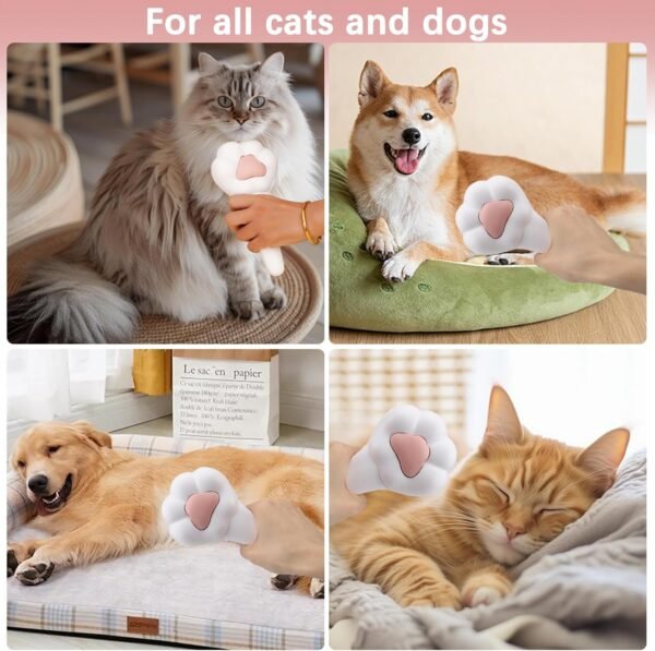 Brosse Pour Chats, Brosse Pour Chiens, Brosses Pour Animaux, Pour Poils Longs et Courts, Peigne Pour Chats, Nettoyage en Un Clic, Brosse Anti-Sous-Poil – Image 6