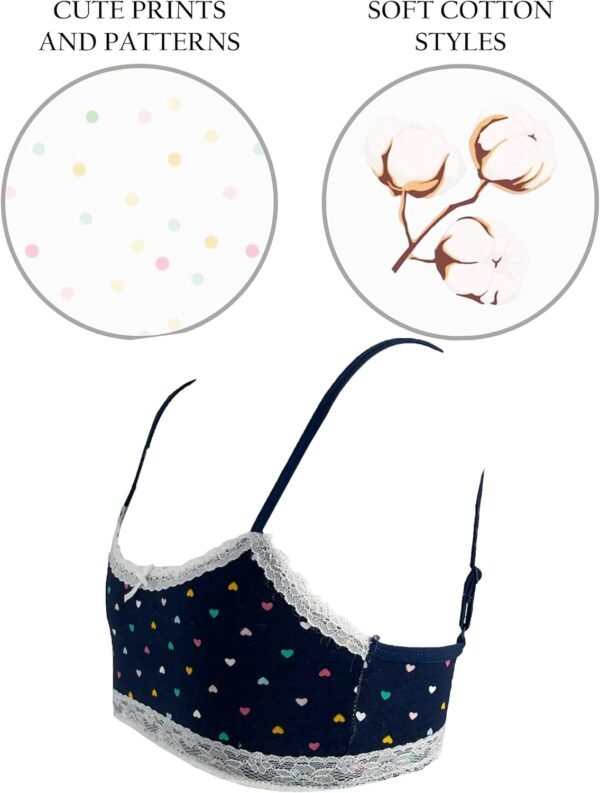 Ensemble complet de sous-vêtements pour fille et fille en coton, ensemble de soutien-gorge et slip cod.6281 – Image 4