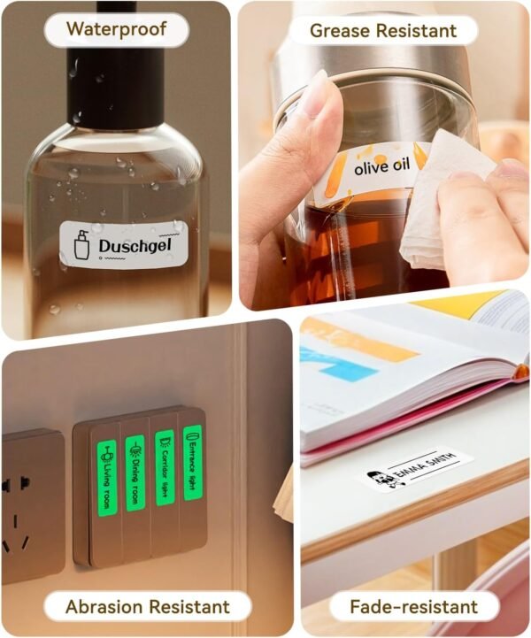 NIIMBOT Étiqueteuse thermique pour école, bureau, maison - D110 - Version améliorée - Imprimante d'autocollants avec 1 rouleau d'étiquettes blanches – Image 7