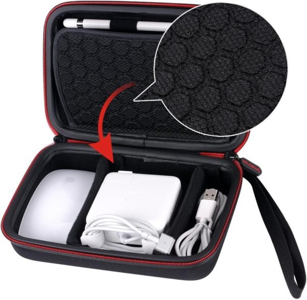 Smatree Étui Rigide pour Apple Magic Mouse 2, Magsafe Charger, Adaptateur Secteur, Câble USB, Housse pour Organisateur d'accessoires Électroniques Macbook, Petit Sac de Rangement pour Accessoires – Image 4