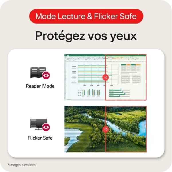 LG UltraWide™ 34WR50QK-B Ecran PC Ultra Large 34" - Dalle VA résolution QHD (3440 x 1440), 5ms GtG 100Hz, HDR 10, sRGB 90% (CIE1931), inclinable, Mode Portrait – Image 6