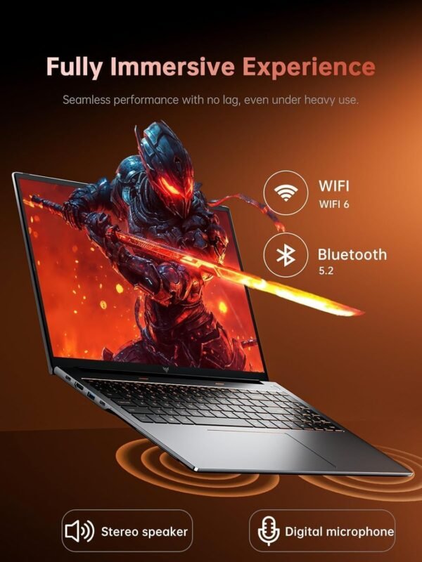 ACEMAGIC 2025 Pc Portable Gaming Ryzen 7 7735HS (Jusqu'à 4,75 Hz) DDR5 16Go Ram 512Go SSD 4800MHz Étendre à 4 to Ordinateur Portable Comparable Core i7-13700H Clavier rétroéclairé,WiFi 6,16 Pouces – Image 5