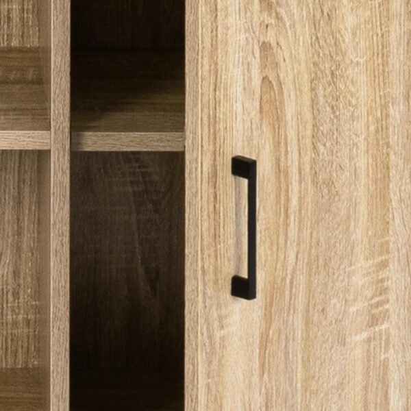 IDMarket - Buffet 2 Portes 100 cm Detroit avec étagères Design Industriel – Image 6