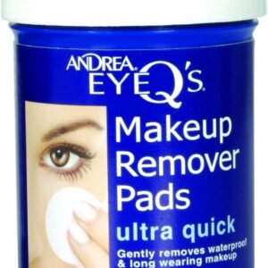 Andrea - Eye Q's Disques démaquillants Peau sèche Bleu Lot de 65