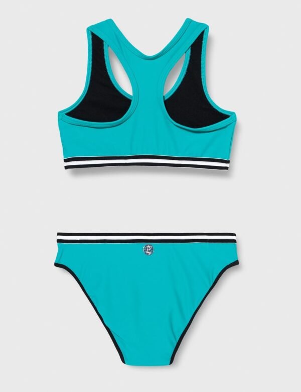 HAUTE PRESSION Fille Diam Menstruel Léger/Moyen C02 T12a Maillot De Bain Deux Pièces, Vert Emeraude, 12-16 Ans EU – Image 3