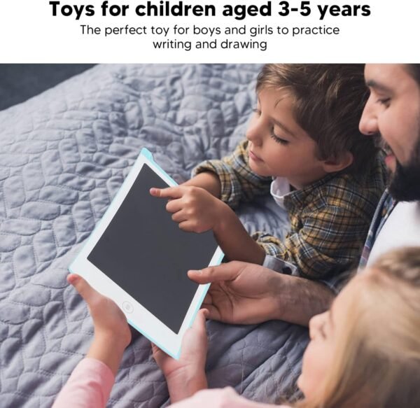 Tablette d'écriture LCD pour enfants, coussinet de dessin effaçable de 8,5 pouces, carte de doodle électronique réutilisable pour les enfants de 3 à 5 ans, pour l'imagination et – Image 7