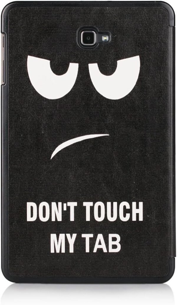 XITODA Coque pour Galaxy Tab A6 10,1" 2016 – PU Cuir Flip Cover Stand Pochette Etui pour Samsung Galaxy Tab A 10.1 2016 (LTE SM-T585N/Wifi SM-T580N),Don't Touch – Image 3