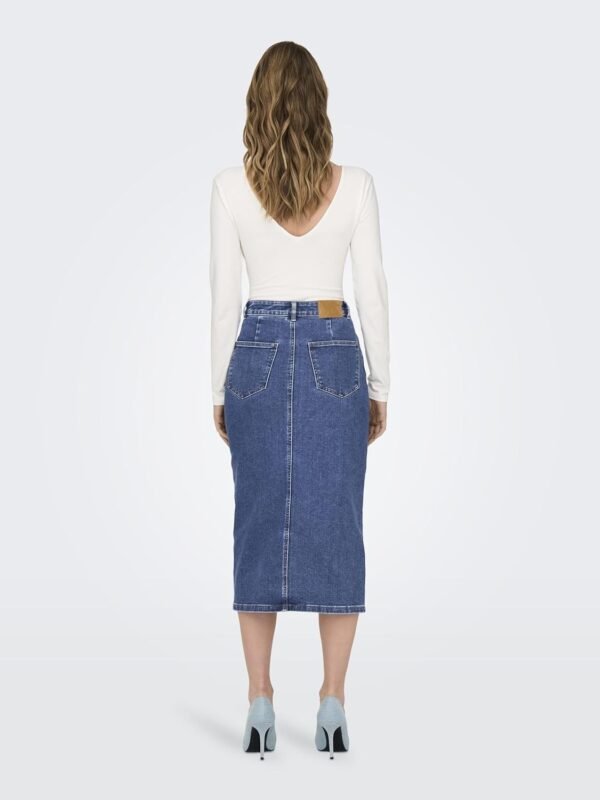 ONLY Onlsiri Front Slit Skirt DNM Gua Noos Jupe en Jean Femme – Image 2