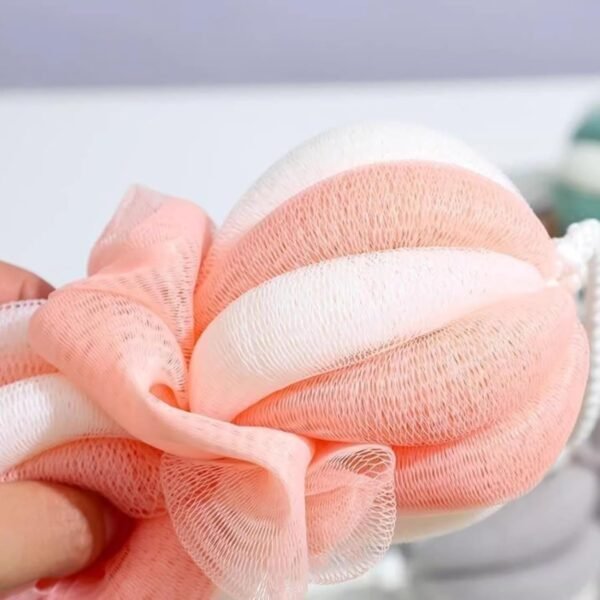Luffa Douche pour femme, exfoliant et éponge naturelle pour hygiène personnelle – Pouf doux en maille en forme de filet pour hommes, femmes et – Image 6