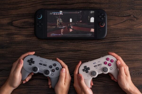 8BitDo Pro 3 Bluetooth Controller for Switch/Switch 2 – TMR Joysticks, Swappable ABXY Buttons, Pro Back Buttons, Charging Dock, Hall Effect Triggers, for Windows, Apple, SteamOS, Android - Purple – Image 6