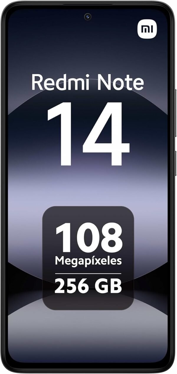 Xiaomi Redmi Note 14 Smartphone, 8+256Go, Noir, Système de caméra AI 108MP, Batterie de 5500mAh, Affichage de Soins oculaires 120 Hz, fonctionnalités AI (Pas de Chargeur Inclus) – Image 3