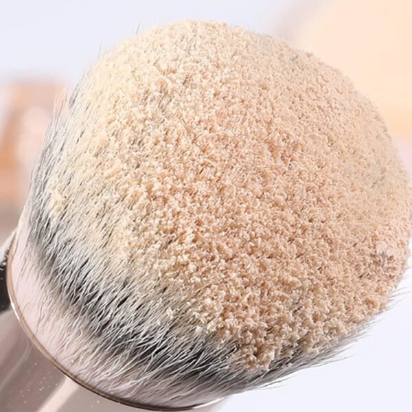 3Pcs Pinceau Fond de Teint, Pinceau Anticernes, Pinceau de Maquillage Professionnel pour Maquillage du Visage, Foundation Brush pour Mélange Liquide, Crème, Poudre, Fard à Joues ou Anticerne (A) – Image 8