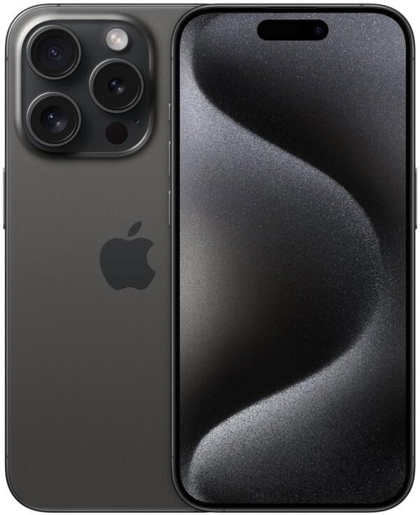 Apple iPhone 15 Pro, 128 Go - Titane Noir (Reconditionné)