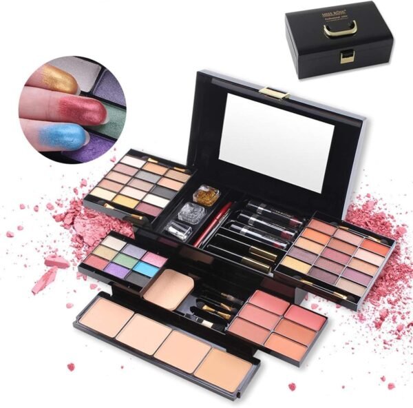 FantasyDay 54 Couleurs Kit de Maquillage complet Coffret de Maquillage Cosmetic Makeup Palette Cosmétique Set avec Ombre à Paupières, Rouge Lèvres, Brosse Cosmétique, Compact Powder, Mascara, Eyeliner – Image 2