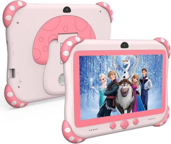 Ascrecem Tablette pour Enfant,7 Pouces Android Tablette Enfants avec WiFi,HD,Bluetooth,ContrôLe Parental, Logiciel Enfant Pré-Installé Quad Core 32Go ROM Tablette Tactile Educative Youtube Google Play