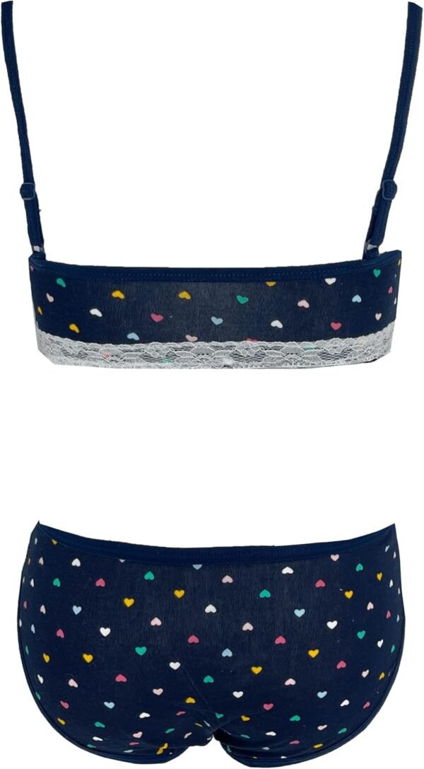 Ensemble complet de sous-vêtements pour fille et fille en coton, ensemble de soutien-gorge et slip cod.6281 – Image 3