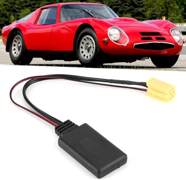 Yctze pour connecteur Radio duokon 159 pour Fiat Grande Punto Bluetooth Adaptateur Remplacement pour Audio Bluetooth, connecteur Radio 6 Broches Adaptateur AUX stéréo de Voiture – Image 3