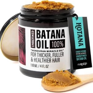 Huile de Batana bio pour la croissance des cheveux, Dr. Sebi Organic – Huile de Batana 100 % non raffinée du Honduras pour des cheveux plus denses, plus épais et plus sains