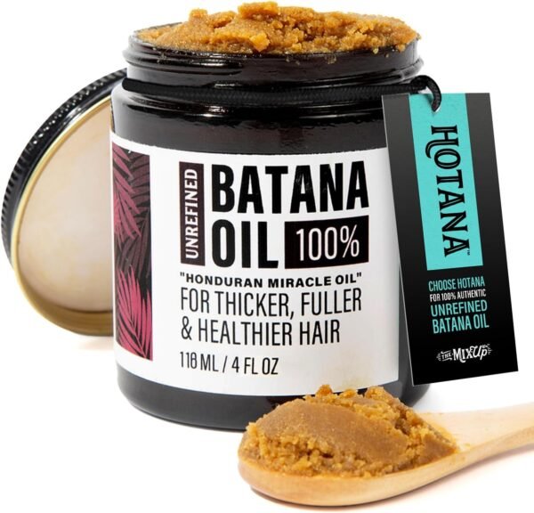 Huile de Batana bio pour la croissance des cheveux, Dr. Sebi Organic – Huile de Batana 100 % non raffinée du Honduras pour des cheveux plus denses, plus épais et plus sains