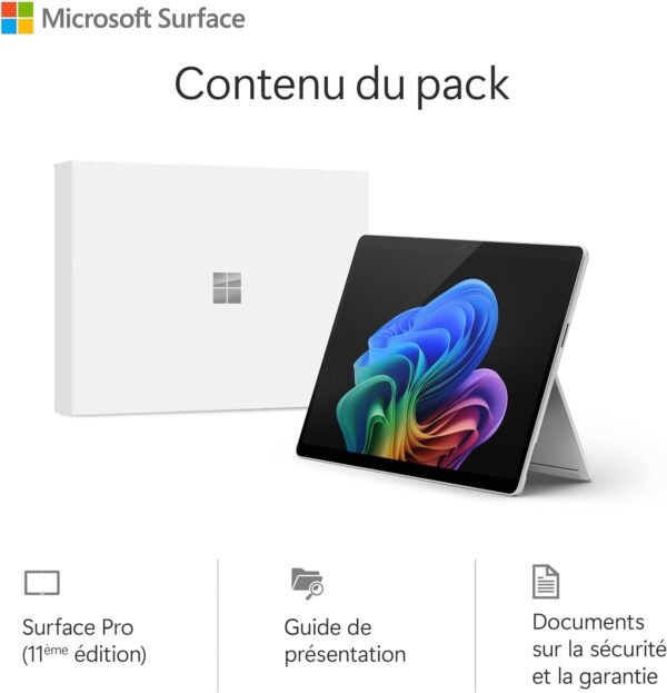 Microsoft Surface Pro (Chargeur Non Inclus) | Copilot+ PC | Ecran Tactile 13” | Snapdragon X Plus | 16Go RAM | SSD 256Go | Dernier Modèle, 11ème Edition | Windows 11 Home | Platine – Image 6