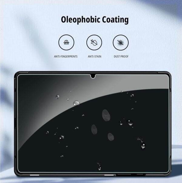 CACOE Coque Compatible avec Samsung Galaxy Tab A9+ / A9 Plus 11Pouces 2023, Fin Étui avec Verre Trempé avec Fonction Support pour SM-X210/ X215/ X216 2023, Gris Foncé – Image 5