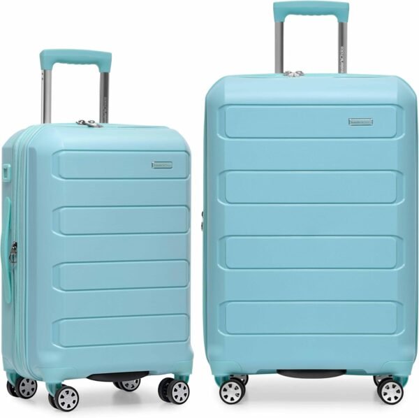 Traveler's Choice Pagosa Valise Rigide et Indestructible, Valise Extensible à roulettes pivotantes