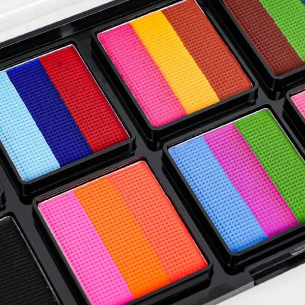 LOPHE Peinture Corporelle, Palette de Maquillage Enfants, Peinture pour le Visage, 10 Couleurs Palette de Tatouage de Peinture à I'huile, Sûr, pour Halloween, Noël, Carnaval, Soirées à Thème – Image 6