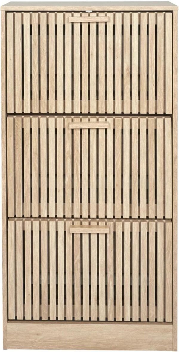HOME DECO FACTORY - HD0206 - Meuble A Chaussure 3 Portes Klaus - Entrée, Salon – Image 6