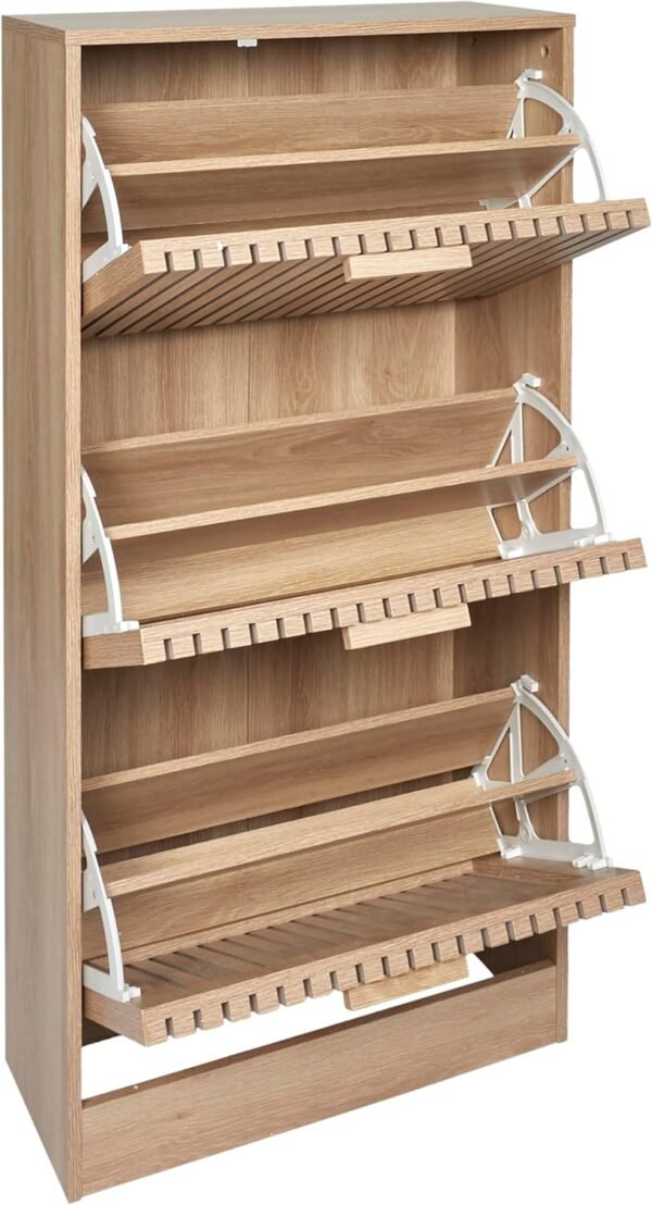 HOME DECO FACTORY - HD0206 - Meuble A Chaussure 3 Portes Klaus - Entrée, Salon – Image 4