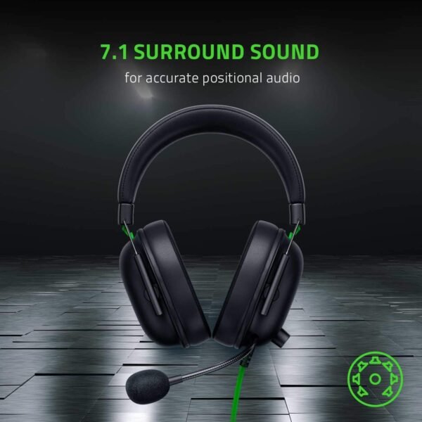 Razer BlackShark V2 X Casque de jeu : son surround 7.1 – Pilotes de 50 mm – Coussin en mousse à mémoire de forme – PC, PS4, PS5, Nintendo Switch, Xbox One, Xbox Series X et S, mobile – Prise audio 3,5 – Image 7