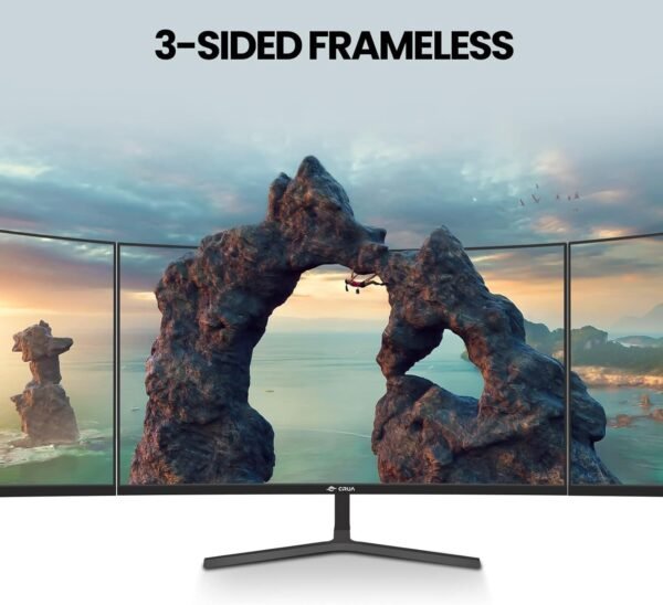 CRUA 24" 100 Hz Moniteur de Jeu incurvé de, Full HD 1080p 2800R sans Cadre, GTG 1 ms avec FreeSync, Faible Flou de Mouvement, Soin des Yeux, VESA, HDM“ – Image 6