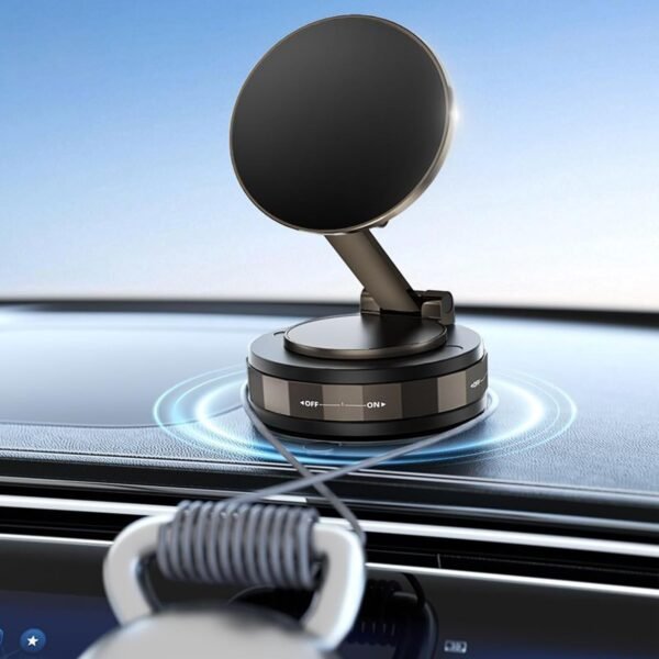 Yjkedfh Support Magnétique Téléphone à Ventouse,Support Magnétique à Ventouse pour Smartphone - Support Mobile Ajustable Et Pliable pour Voiture, Accessoires pour Auto, SUV, Camping-Car, – Image 7