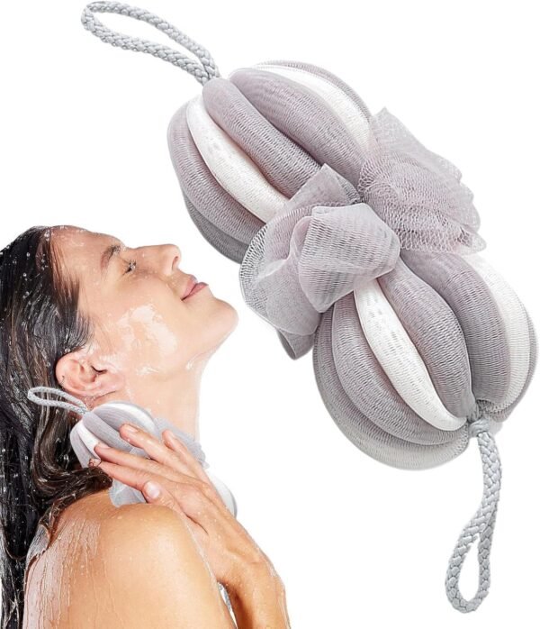 Luffe pour douche | exfoliant et éponge naturelle pour hygiène personnelle,Accessoires d'hygiène avec massage pour peau délicate pour hommes et femmes