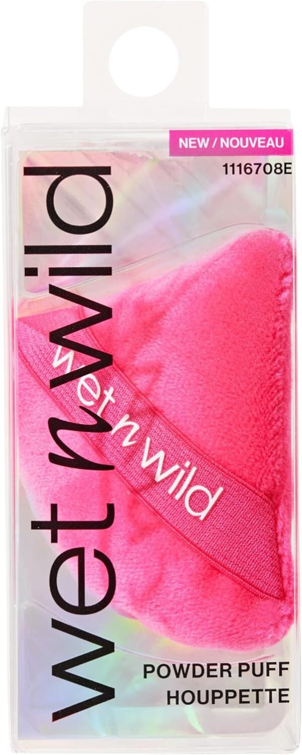 Wet n Wild Powder Puff, Applicateur Réutilisable et Lavable pour Fondre Poudres Libres ou Compactes, Crayon à Lèvres à Fibres Velours Douces, Forme Triangle pour Application Précise – Image 2