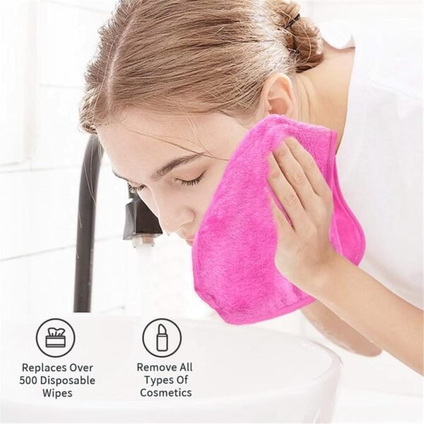YIZITU Lot de 7 gants de toilette doux en flanelle pour l'hygiène personnelle - Serviettes en coton doux pour tous les âges - Lavable en machine – Image 6