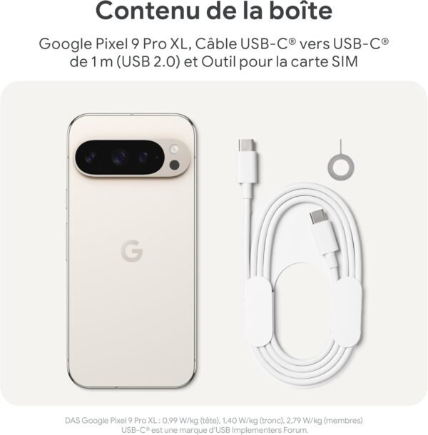 Google Pixel 9 Pro XL – Smartphone Android débloqué avec Gemini, Triple Appareil Photo arrière, 24 Heures d'autonomie et écran Super Actua 6,8 Pouces – Noir Volcanique, 512GB – Image 15