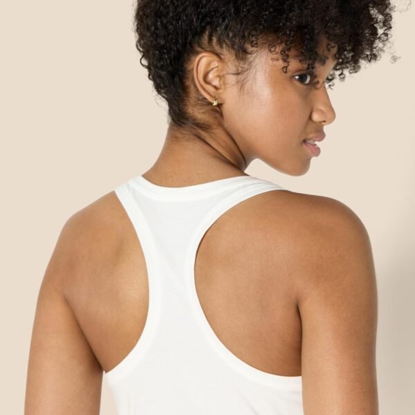 Amazon Essentials Débardeur de Yoga Léger à Encolure Dégagée et Dos Nageur, en Coton Doux Adapté aux Activités Physiques, Coupe Décontractée Femme – Image 4