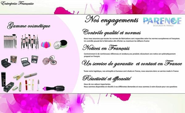 PARENCE - Lot de 20 Brosse Fard à paupière Pinceau à paupières jetable, Fard à Paupières Outils de Maquillage,double face, éponge avec pointe,pour Application de Maquillage 20 brosses Noir/Beig) – Image 4