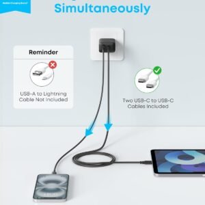 Alternative view of Anker Chargeur (20 W, 2 Ports, Lot de 2) avec 2 câbles USB-C