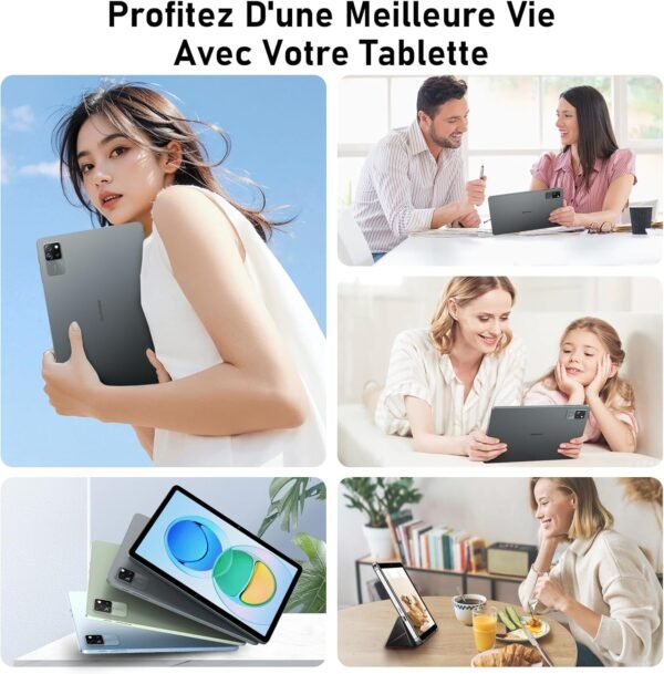Blackview Tab60 WiFi Tablette Android 15, 12Go+128Go(2To TF) Octa Core Tablette Taclite WiFi 6, 10 Pouces Batterie 5100mAh 8MP+5MP Widevine L1 avec GMS, BT5.2 – Image 8