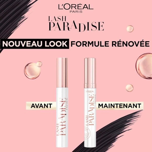 L'Oréal Paris - Base-Soin pour Mascara - Effet Amplifié & Tenue Prolongée - Cils Fortifiés - Formule à l'Huile de Jojoba & Vitamine - Primer Lash Paradise - Teinte : Universel - 6 ml – Image 5