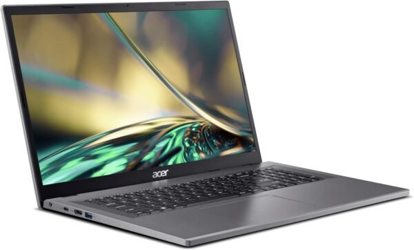 Acer Aspire 3 A317-55P-C8DB, Ordinateur Portable 17.3" Full HD IPS, PC Portable (Intel Processeur Celeron N100, Ram 4Go, SSD 128Go, Intel UHD Graphics, Windows 11 Famille) Clavier AZERTY, Laptop Gris – Image 3
