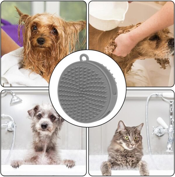 Brosse pour chien pour le bain | Shampoing Toilettage Massage Apaisant Brosse pour animaux de compagnie – Animalerie, Hôpital, Maison Brosse pour chien pour massage, toilettage, bain Fanelod – Image 3