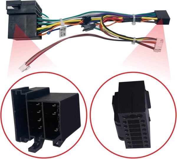 Harnais de Câblage pour Autoradio 36 Broches Compatible avec Les Voitures VW Auto/Touareg/Golf/Skoda/Skiat/Sprint/Yada/Toucan/Polo/Passat – Image 2
