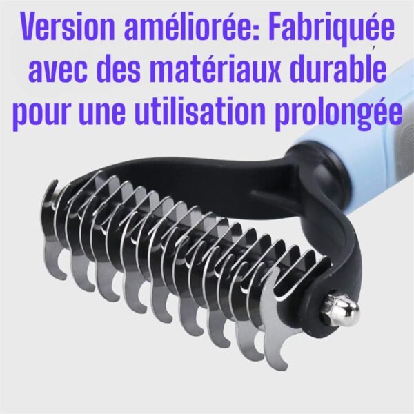 AIVORO Brosse Chien Poil Long, Brosses pour Chiens Chats, Brosse pour Chien 17+9 Dents Professionnel, Brosses de Toilettage pour Eliminer Nœuds/Sous-poil pour Animaux – Image 2