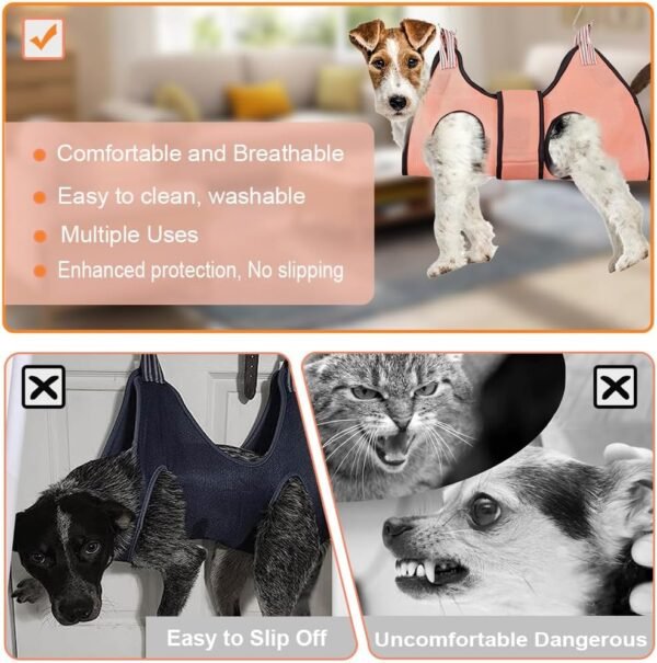 Hamac de Toilettage pour Chien, Accessoire de Table Toilettage pour Coupe Griffes Ongle Chien, pour Aider Les Chiens et Chats à Couper Les Griffes et Toilettage Beauté – Image 4