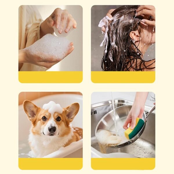 Eventerde Mousseur De Shampooing, Laveur Électrique pour Chien Rechargeable USB, Fournitures De Bain pour Animaux Machine À Mousse Automatique pour Nettoyage Quotidien À La – Image 4