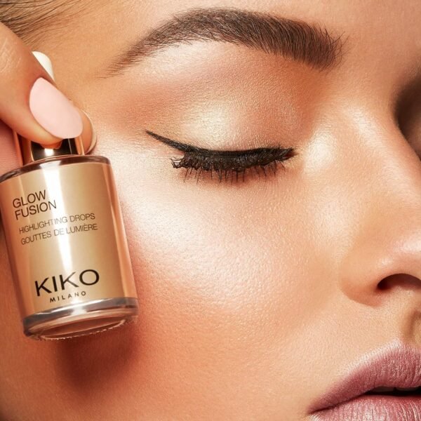 KIKO Milano Glow Fusion Highlighting Drops 02, Enlumineur Liquide Pour Le Visage Au Fini Métallisé – Image 5