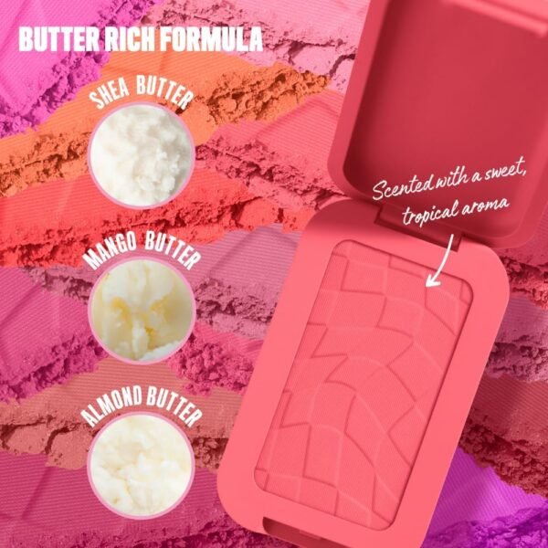 NYX PROFESSIONAL MAKEUP - Blush en Poudre, enrichi en beurre de mangue, beurre d'amande & beure de karité - Texture Fondante - Formule Vegan - Buttermelt Blush, Teinte : U Know Butta – Image 2