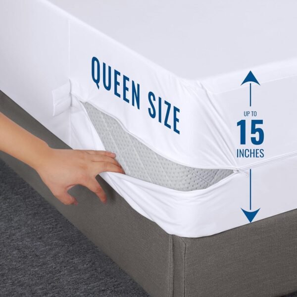 Utopia Bedding Housse de Matelas avec Fermeture Éclair, Anti-punaises de lit – Image 5